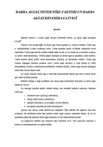 Referāts 'Darba algu noteicošie faktori un darba algas dinamika Latvijā', 1.