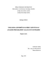 Diplomdarbs 'UML koda ģenerēšanas rīku lietošanas analīze programmu sagatavju izstrādei', 1.