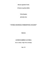 Referāts 'Ētikas kodeksa parkapuma analize', 1.
