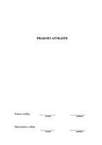 Prakses atskaite 'Jurista prakses atskaite', 1.