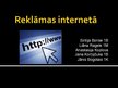 Prezentācija 'Reklāmas internetā', 1.