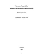 Referāts 'Somijas kultūra', 1.