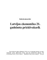 Referāts 'Latvijas ekonomika 21.gadsimta priekšvakarā', 1.