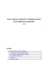 Referāts 'Datu vākšanas metožu un tehniku izvēle. Datu šķirošanas metodes', 1.