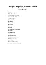 Konspekts 'Traģēdijas "Hamlets" analīze', 1.