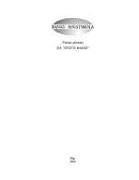 Prakses atskaite 'Prakses pārskats SIA "Sporta halle"', 1.
