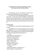 Eseja 'Comparison of Two Baltic Writers - Jurga Ivanauskaite and Gundega Repše', 2.