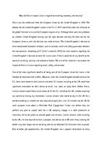 Eseja 'How did Brexit impact Latvia', 1.