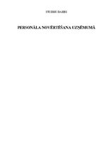 Referāts 'Personāla novērtēšana uzņēmumā', 1.