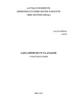 Referāts '2.praktiskais darbs klimatoloģijā', 1.