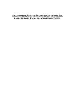 Konspekts 'Ekonomiskās situācijas raksturotāji. Pamatproblēmas makroekonomikā', 1.