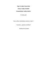 Konspekts 'Skaidrojošais apraksts', 1.