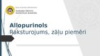Prezentācija 'Allopurinols.Raksturojums, zāļu piemēri', 1.