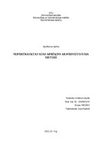 Konspekts 'Nepārtraukas sijas aprēķins ar pārvietojuma metodi', 1.