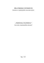 Referāts 'Personāla plānošana', 1.