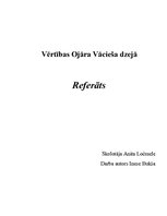 Referāts 'Vērtības Ojāra Vācieša dzejā', 1.