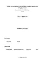 Konspekts 'Brīvdabas pedagoģija', 1.