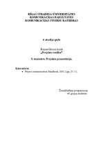 Eseja 'Projekta prezentācija', 1.