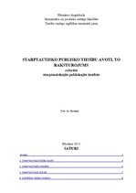 Referāts 'Starptautisko publisko tiesību avoti, to raksturojums', 1.