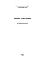 Konspekts 'Bibliotēkas vērtība sabiedrībā', 1.