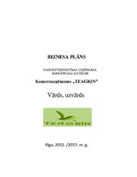 Biznesa plāns 'Biznesa plāns', 1.