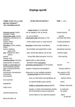 Konspekts 'Dopings', 1.