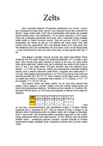 Konspekts 'Zelts, tā vēsture, iegūšana, vērtība', 1.