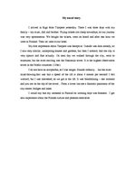 Eseja 'My Travel Story', 1.