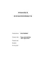 Prakses atskaite 'Prakses dienasgrāmata - Civiltiesībās', 1.