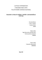 Prakses atskaite 'Prakse bērnu tiesību aizsardzības centrā', 1.