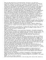 Eseja 'Entrepreneurship', 1.