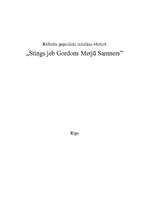 Referāts 'Stings jeb Gordons Metjū Samners', 1.