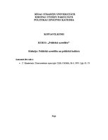 Konspekts 'Politiskā uzvedība un politiskā kultūra', 1.