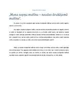 Eseja 'Mana sapņu mašīna - naudas drukājamā mašīna', 1.