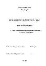Diplomdarbs 'Rentabilitātes novērtējums uzņēmumā', 1.