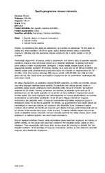 Konspekts 'Sporta programma vienam mēnesim', 1.