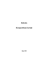 Referāts 'Kompostēšana Latvijā', 1.