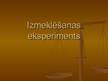 Prezentācija 'Izmeklēšanas eksperiments', 1.