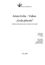 Referāts 'Arturs Goba - Valkas "Goda pilsonis"', 1.