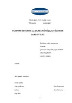 Paraugs 'Faktoru ietekme uz darba ņēmēju, izvēloties darba vietu', 1.