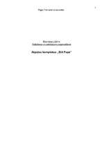 Biznesa plāns 'Biznesa plāns atpūtas kompleksam', 1.