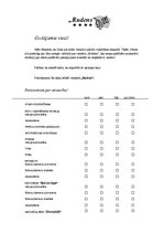 Paraugs 'Viesu aptaujas anketa', 1.