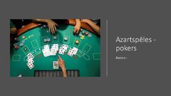 Prezentācija 'Azartspēles - pokers', 1.