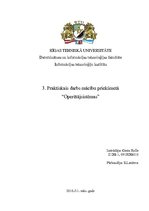 Paraugs 'Trešais praktiskais darbs mācību priekšmetā "Operētājsistēmas"', 1.