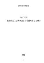 Konspekts 'Reģionālā ekonomika un politika Latvijā (Rēzekne) ', 1.