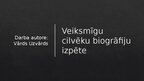 Prezentācija 'Veiksmīgu cilvēku biogrāfijas izpēte – Vaira Vīķe-Freiberga', 1.