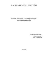 Referāts 'Konflikti organizācijās', 1.