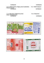 Referāts 'Piena produktu marķējumu nozīme patērētāju informētības veicināšanā', 39.