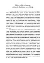 Eseja 'Krievu kultūras fenomens - Aleksandrs Puškins un Ļevs Tolstojs', 1.