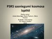 Prezentācija 'PSRS sasniegumi kosmonautikā', 1.